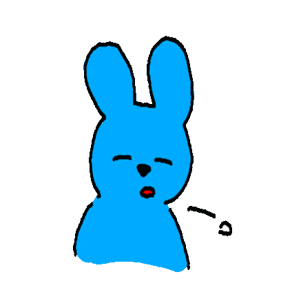 Cheeky Blue Sticker - Cheeky Blue Rabbit Stickers