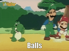 Yoshi Balls GIF - Yoshi Balls Mama Luigi GIFs