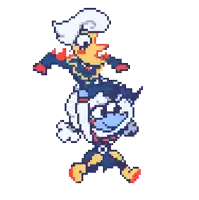 a pixel art drawing of a man carrying another man on his back