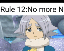 rule 12 : no more n is written over a picture of a boy