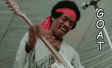 Jimi Hendrix Goat GIF - Jimi Hendrix Goat Guitar GIFs