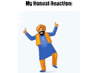 Honest Reaction Bhangra Dance Sticker
