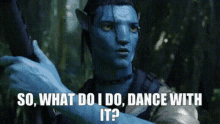 Avatar Movie Jake Sully GIF - Avatar Movie Jake Sully So What Do I Do Dance With It GIFs