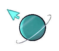 Uranus Solarballs Sticker - Uranus Solarballs Cursor Stickers