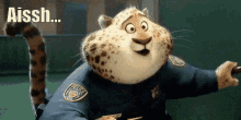 officer clawhauser awww zootopia leopard happy