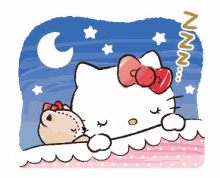 Hello Kitty Sleeping GIF - Hello Kitty Sleeping Good Night GIFs