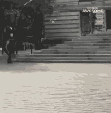 Roller Blades People Are Awesome GIF - Roller Blades People Are Awesome Going Up The Stairs GIFs