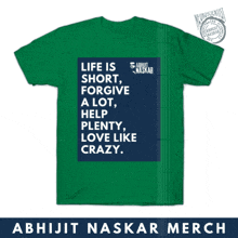 Life Is Short Love Like Crazy GIF - Life Is Short Love Like Crazy Abhijit Naskar Merch GIFs