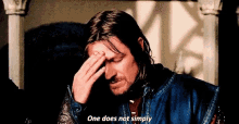 One Does Not Simply Sean Bean GIF - One Does Not Simply Sean Bean Lord Of The Rings GIFs