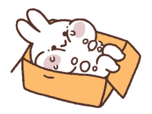 mimi cute animated bunny sad