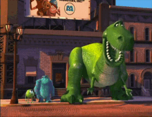 Rex Monsters Inc GIF - Rex Monsters Inc Thinking GIFs