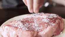 Adding Salt To The Steak Two Plaid Aprons GIF - Adding Salt To The Steak Two Plaid Aprons Sprinkle Salt GIFs