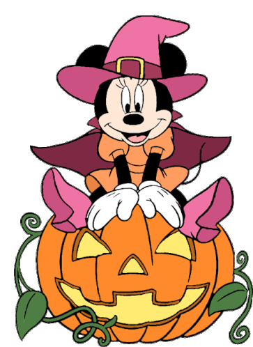 Halloween Minnie Mouse Sticker - Halloween Minnie Mouse Pumpkin Stickers