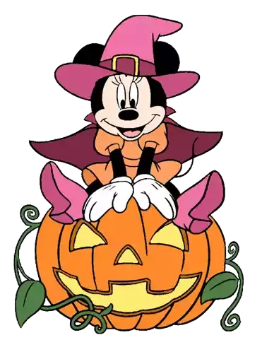 Halloween Minnie Mouse Sticker - Halloween Minnie Mouse Pumpkin Stickers