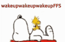 Snoopy Get Up GIF