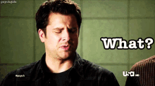 What? - Psych GIF - Psych Shawn Spencer James Roday GIFs