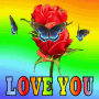 Love You Red Rose Red Roses GIF - Love You Red Rose Red Roses Rose GIFs