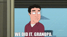We Did It Grandpa GIF - We Did It Grandpa Point Up GIFs