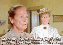 Tand Lo Anne Of Green Gables GIF - Tand Lo Anne Of Green Gables Mark My Words Marilla GIFs