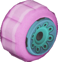 Sponge Wheels Sticker - Sponge Wheels Pink Stickers