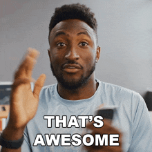 That'S Awesome Marques Brownlee GIF - That'S Awesome Marques Brownlee That'S Great GIFs