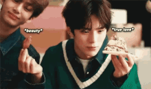Monstax Hyungwon GIF - Monstax Hyungwon Monstax Staring At The Pizza GIFs
