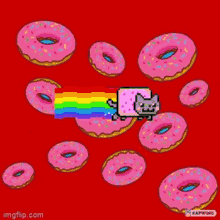 Epic Nyan Cat GIF - Epic Nyan Cat Donuts GIFs