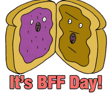 Its Bff Day GIF - Peanut Peanutbutter Jelly GIFs