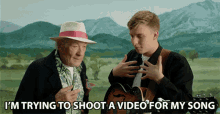 Im Trying To Shoot A Video For My Song George Ezra GIF - Im Trying To Shoot A Video For My Song George Ezra Ian Mckellen GIFs