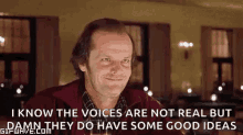 Voices Are Real Jack Nicholson GIF - Voices Are Real Jack Nicholson Nod GIFs