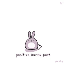 bunny positive smile