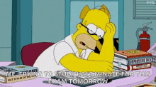 College Homer GIF - College Homer Stressed GIFs
