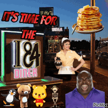 a sign that says it 's time for ica diner