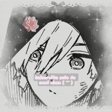a black and white drawing of a girl with the words kaisoraito solo de sami chan written below it