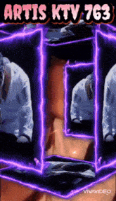 a poster for artis ktv 763 shows a man in a lab coat and tie