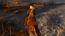 Dismounting The Horse Geralt Of Rivia GIF - Dismounting The Horse Geralt Of Rivia The Witcher GIFs