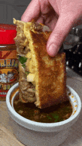 Birria Grilled Cheese Sandwich GIF