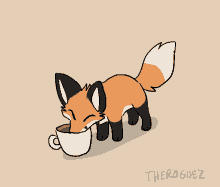 Fox Fox Coffee GIF - Fox Fox Coffee Coffee GIFs