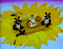 Soviet Cartoons тигренок на подсолнухе GIF - Soviet Cartoons тигренок на подсолнухе The Little Tiger On The Sunflower GIFs