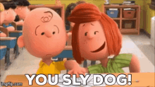 Sly Dog Chuck GIF - Sly Dog Chuck Charlie Brown GIFs