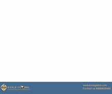 a blue background with a knick global logo