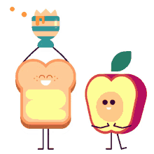 foodies bread apple clap applause