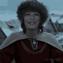 happy young amleth the northman smiling cheerful