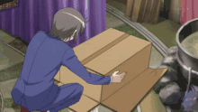 Hiding Box GIF - Hiding Box Anime GIFs