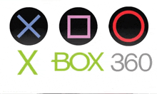 a logo for xbox 360 with a square and circle