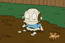 Playing In The Mud GIF - Rugrats Tommy Playing GIFs