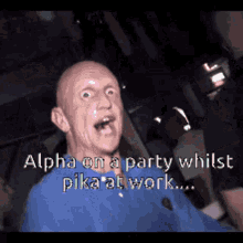 Alpha At A Party Whilst Pika Out At Work Weird Guy GIF - Alpha At A Party Whilst Pika Out At Work Weird Guy Dancing GIFs