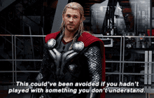 Thor You Dont Understand GIF