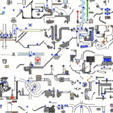 a drawing of a maze with a sign that says no on it