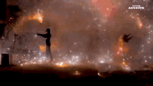 Fire Dancing People Are Awesome GIF - Fire Dancing People Are Awesome Fireworks GIFs